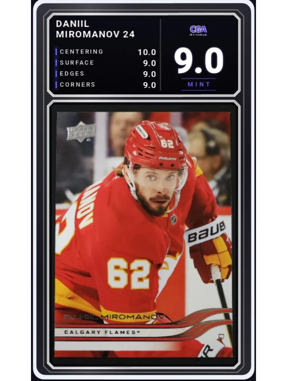 2025-26 Upper Deck #24 Daniil Miromanov Calgary Flames - CGA 9.0 Digital Grade